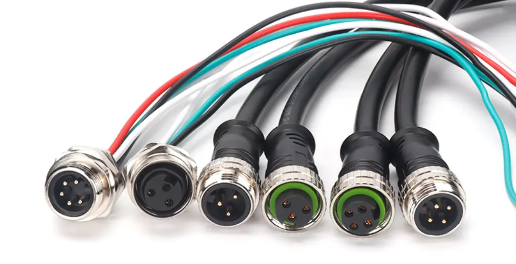 7/8连接器八分之七23456芯航空插头座大电流工业8分之7防水连接器